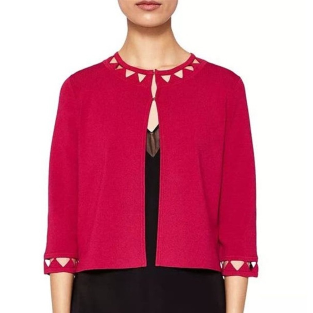 Ted Baker Lissye Cutout-Detail Cardigan Pink Size Medium